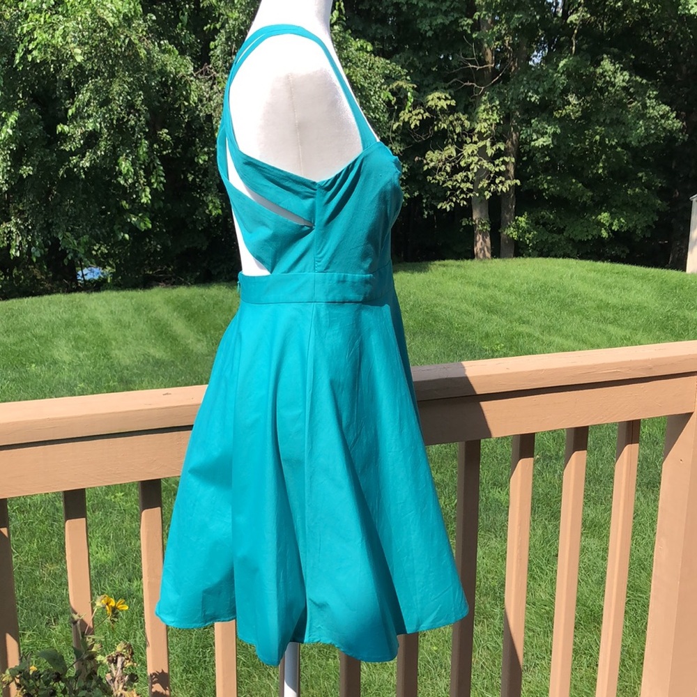 NWOT Moda International teal dress - Picture 6 of 6